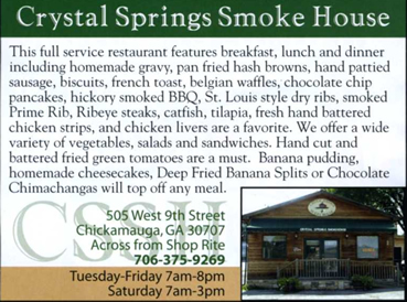 Crystal Springs Smokehouse - Chickamauga